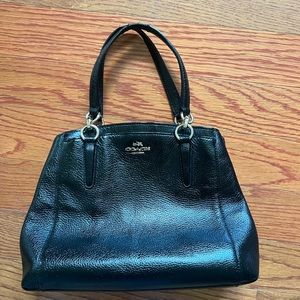 Coach Black Leather Minetta Satchel